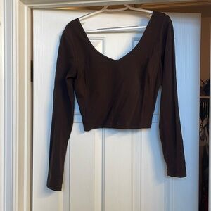 Lululemon long sleeve crop top